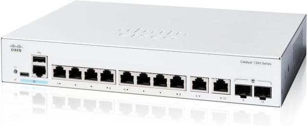 Cisco Catalyst switch C1300-8T-E-2G (8xGbE, 2xGbE/ SFP combo, fanless) - REFRESH