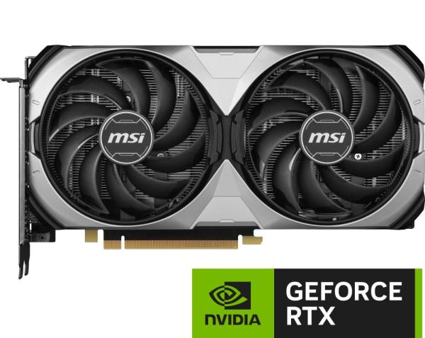 MSI VGA NVIDIA GeForce RTX 4070 VENTUS 2X E1 12G OC,  12G GDDR6X,  3xDP,  1xHDMI1