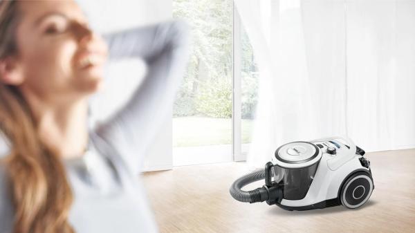 Bosch Series 6 BGC41XALL vysavač,  700 W,  bezsáčkový,  akční radius 10 m,  filtr UltraAllergy,  bílá2