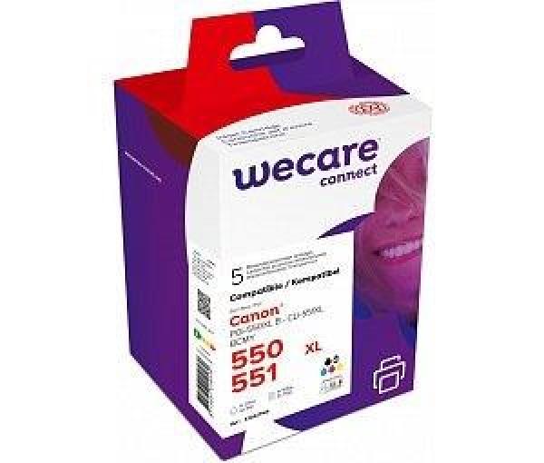 WECARE ARMOR ink sada kompatibilná s Canon PGI550BKXL+CLI551XL, CMYK