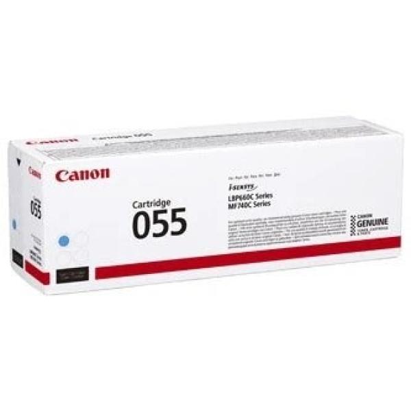 BAZAR - Canon TONER CRG-055 azurový pro i-SENSYS LBP663Cdw,  LBP664Cx,  MF742Cdw,  MF744Cdw (2 100 str.) - Rozbaleno (Kompl