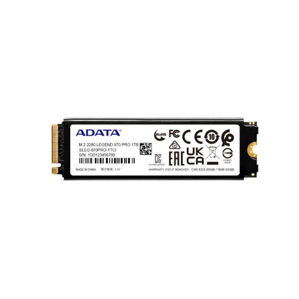 ADATA SSD 1TB LEGEND 970 PRO, PCIe Gen5x4, M.2 2280, (R:13 000 W:5 800MB s)4