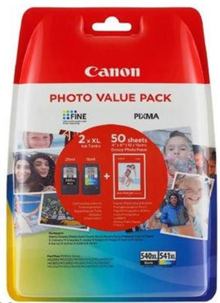 BAZAR - Canon CARTRIDGE PG-540L/CL-541XL PHOTO VALUE pro PIXMA MX375,395,435,455,475,MG2150,3150,4150 (180 str.) - Poško