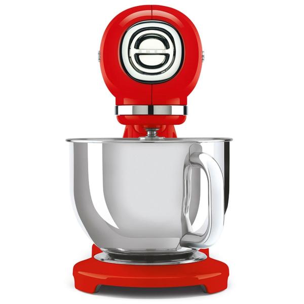 Smeg SMF03RDEU kuchyňský robot,  800 W,  planetární systém,  4.8 l,  10 rychlostí,  nerezová mísa,  červená4