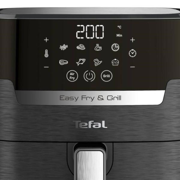 Tefal EY505815 Easy Fry&Grill fritéza,  horkovzdušná,  1550 W,  displej,  4.2 l,  regulace teploty,  časovač,  černá2