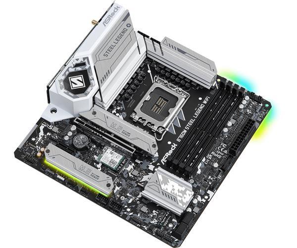 BAZAR - ASRock MB Sc LGA1700 B760M STEEL LEGEND WIFI, Intel B760, 4xDDR5, 1xDP, 1xHDMI, WI-FI, mATX - Po opravě (Bez pří4