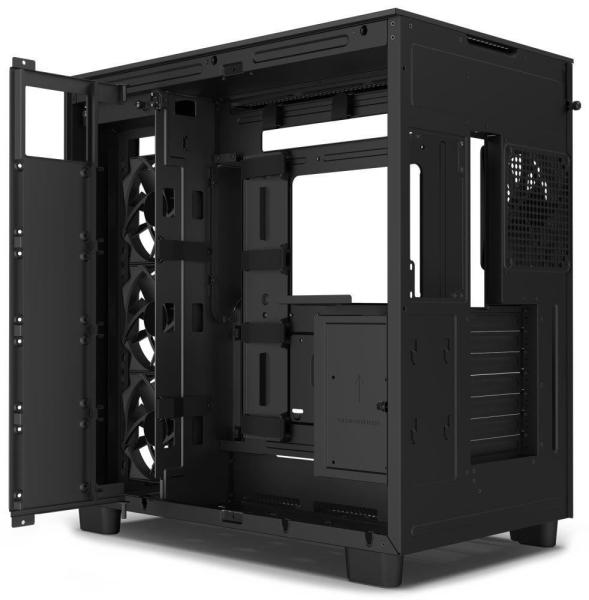 BAZAR - NZXT skříň H9 Flow dvoukomorová ATX /  4x120mm fan /  až 10xfan /  perforovaný top /  proskl. bočnice,  ROZBALENO4