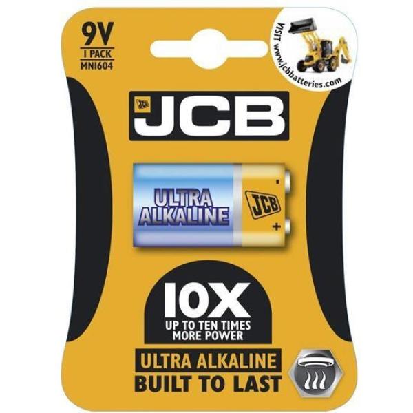 JCB OXI ULTRA alkalická baterie 6LR61 9V, blistr 1 ks