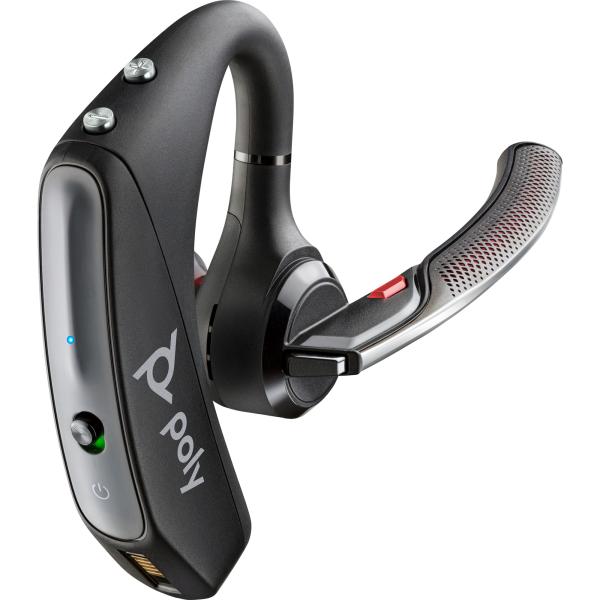 Poly Voyager 5200 bluetooth headset, USB-A micro USB kabel