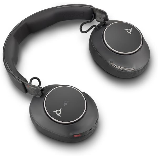 Poly Voyager Surround 80 MS Teams bezdrátová náhlavní souprava, USB-C A adaptér, stereo2