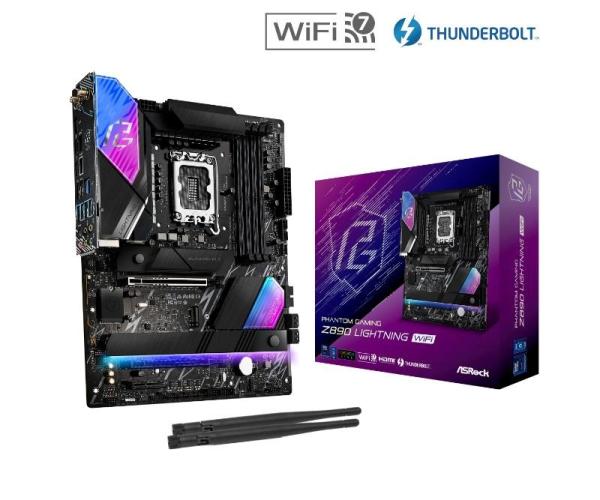 ASRock MB Sc LGA1851 Z890 LIGHTNING WIFI,  Intel Z890,  4xDDR5,  1xHDMI,  2xThunderbolt,  WI-FI