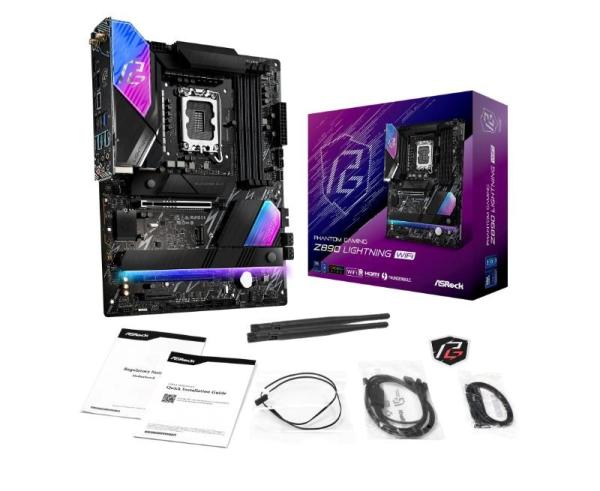 ASRock MB Sc LGA1851 Z890 LIGHTNING WIFI,  Intel Z890,  4xDDR5,  1xHDMI,  2xThunderbolt,  WI-FI6