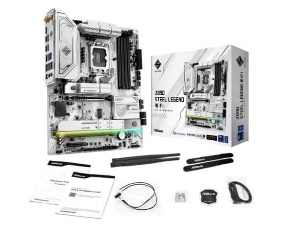 ASRock MB Sc LGA1851 Z890 STEEL LEGEND WIFI,  Intel Z890,  4xDDR5,  1xHDMI,  2xThunderbolt,  WI-FI6