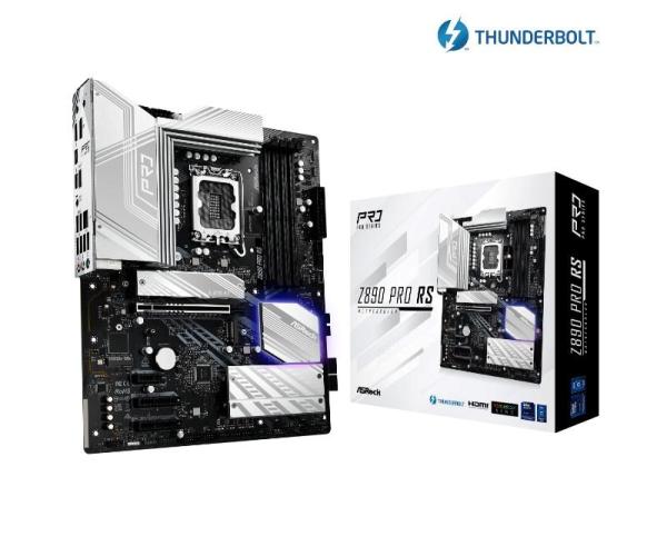 ASRock MB Sc LGA1851 Z890 PRO RS,  Intel Z890,  4xDDR5,  1xDP,  1xHDMI,  2xThunderbolt,  WI-FI