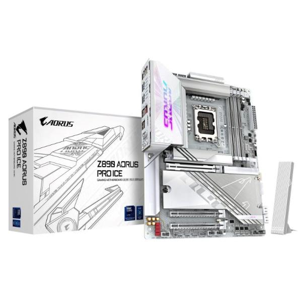 GIGABYTE MB Sc LGA1851 Z890 AORUS PRO ICE,  Intel Z890,  4xDDR5,  1xHDMI,  2xThunderbolt,  WiFi