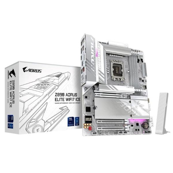 GIGABYTE MB Sc LGA1851 Z890 A ELITE WF7 ICE,  Intel Z890,  4xDDR5,  1xDP,  1xHDMI,  1xThunderbolt,  WiFi