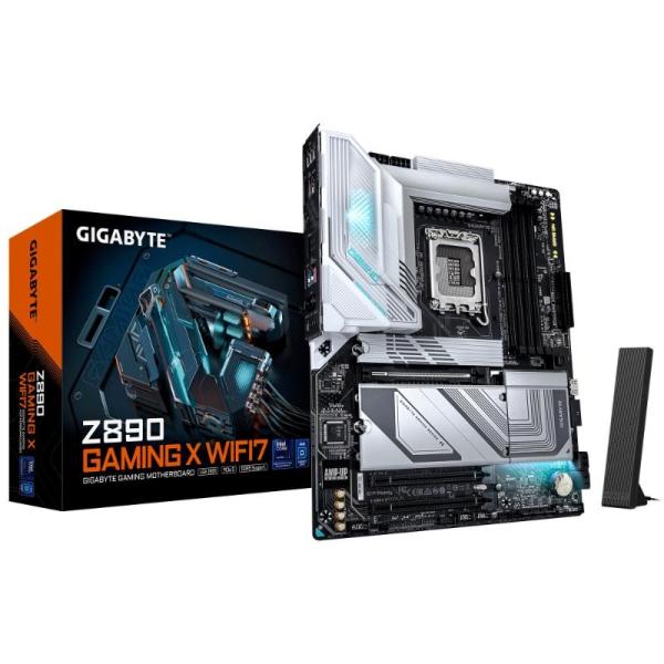 GIGABYTE MB Sc LGA1851 Z890 GAMING X WIFI7,  Intel Z890,  4xDDR5,  1xDP,  1xHDMI,  1xThunderbolt,  WiFi4