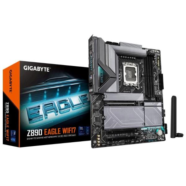 GIGABYTE MB Sc LGA1851 Z890 EAGLE WIFI7, Intel Z890, 4xDDR5, 1xDP, 1xThunderbolt, WiFi4