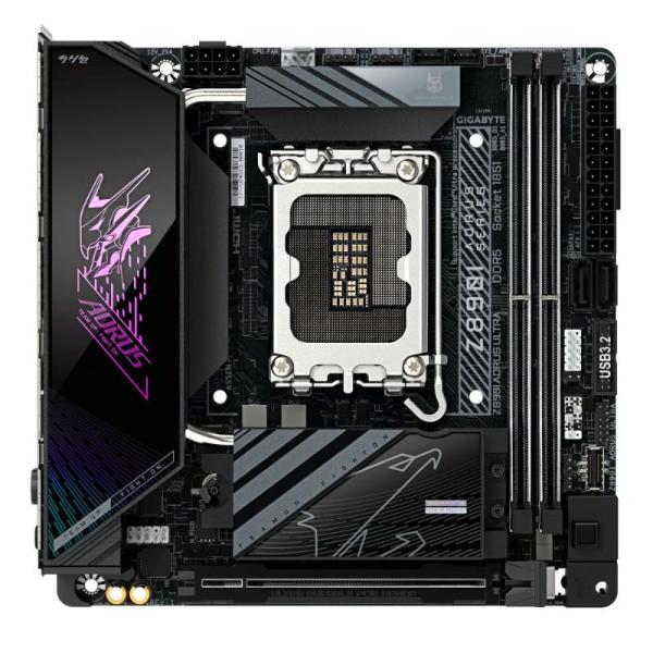 GIGABYTE MB Sc LGA1851 Z890I AORUS ULTRA,  Intel Z890,  4xDDR5,  1xDP,  1xHDMI,  1xThunderbolt,  WiFi,  mITX1