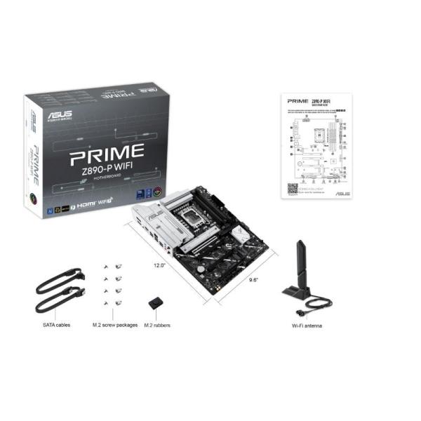 ASUS MB Sc LGA1851 PRIME Z890-P WIFI,  Intel Z890,  4xDDR5,  1xDP,  1xHDMI,  1xThunderbolt,  WI-FI,  ATX6