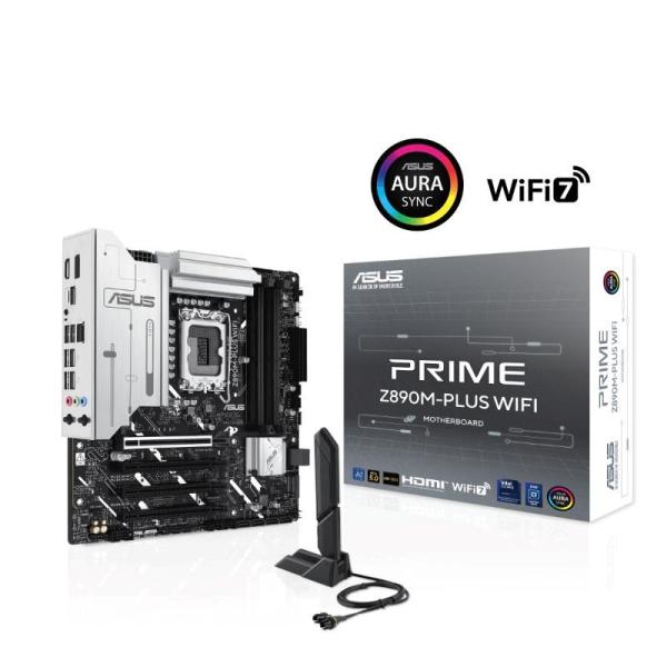 ASUS MB Sc LGA1851 PRIME Z890M-PLUS WIFI,  Intel Z890,  4xDDR5,  1xDP,  1xHDMI,  1xThunderbolt,  WI-FI,  mATX