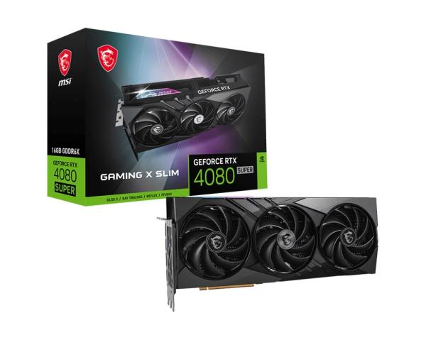 BAZAR - MSI VGA NVIDIA GeForce RTX 4080 SUPER 16G GAMING X SLIM,  16G GDDR6X,  2xDP,  2xHDMI - Po opravě (Bez příšlušenství