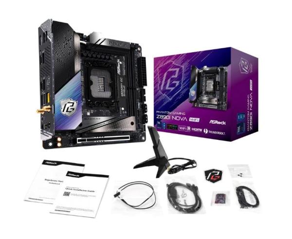 ASRock MB Sc LGA1851 Z890I NOVA WIFI, Intel Z890, 2xDDR5, 1xHDMI, 2xThunderbolt, WI-FI, mITX6