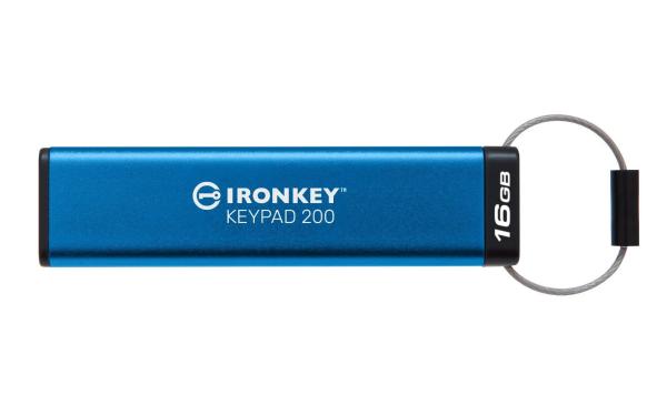 Kingston Flash Disk IronKey 16GB USB-C IronKey Keypad 200C,  FIPS 140-3 Lvl 3 (Pending) AES-2563