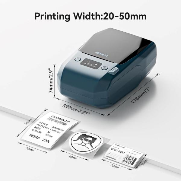 Niimbot Tiskárna štítků M2-H Smart, modrá + role štítků 230 ks10