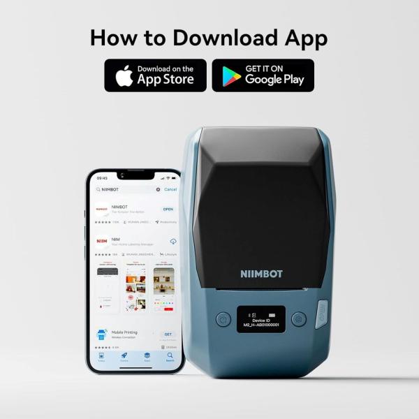 Niimbot Tiskárna štítků M2-H Smart, modrá + role štítků 230 ks1