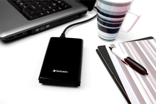 VERBATIM externí SSD 512GB Store "n" Go Slim Portable USB 3.0,  USB-A/ USB-C,  černá3