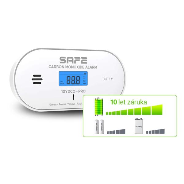 SAFE Detektor CO SAFE 10YDCO-PRO1