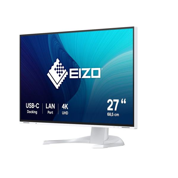 EIZO MT 27" EV2740X-WT FlexScan,  IPS,  3840x2160,  350nit,  2000:1,  14ms,  DisplayPort,  2xHDMI,  USB-C,  USB,  Repro,  Bílý1