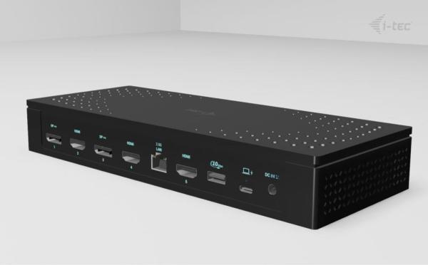 i-tec Universal 5x 4K Display Docking Station,  Power Delivery 100W10