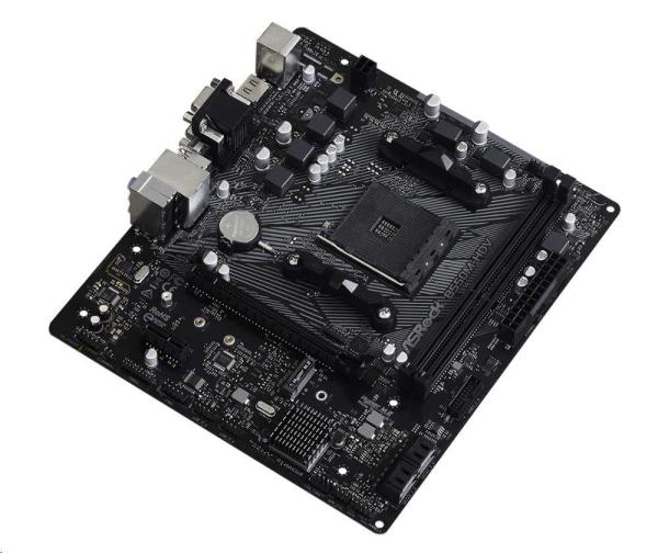 BAZAR - ASRock MB Sc AM4 B550M-HDV,  AMD B550,  2xDDR4,  HDMI,  DVI - Po opravě (Bez příšlušenství)1