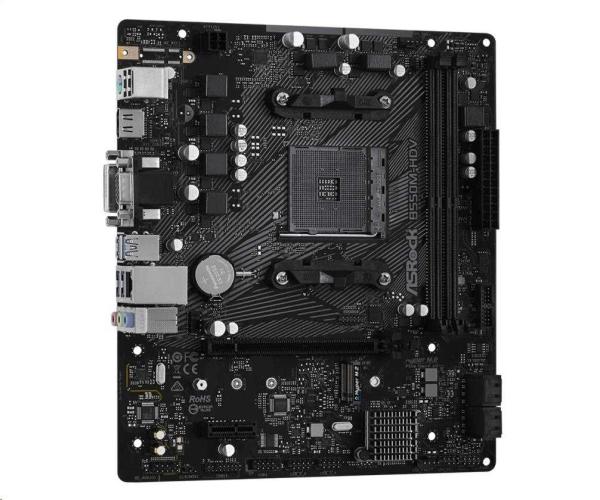 BAZAR - ASRock MB Sc AM4 B550M-HDV,  AMD B550,  2xDDR4,  HDMI,  DVI - Po opravě (Bez příšlušenství)2