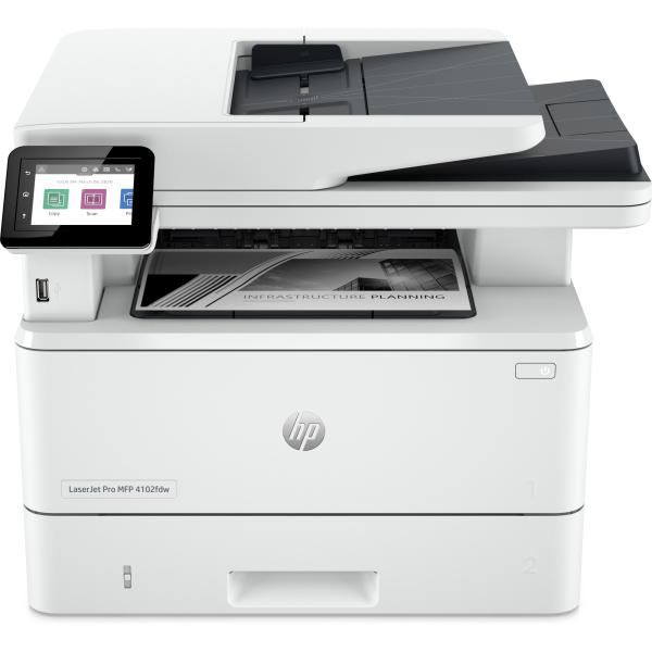 HP LaserJet Pro MFP 4102fdw (40str/min, A4, USB, Ethernet, Wi-Fi, PRINT, SCAN, COPY, FAX, duplex)3