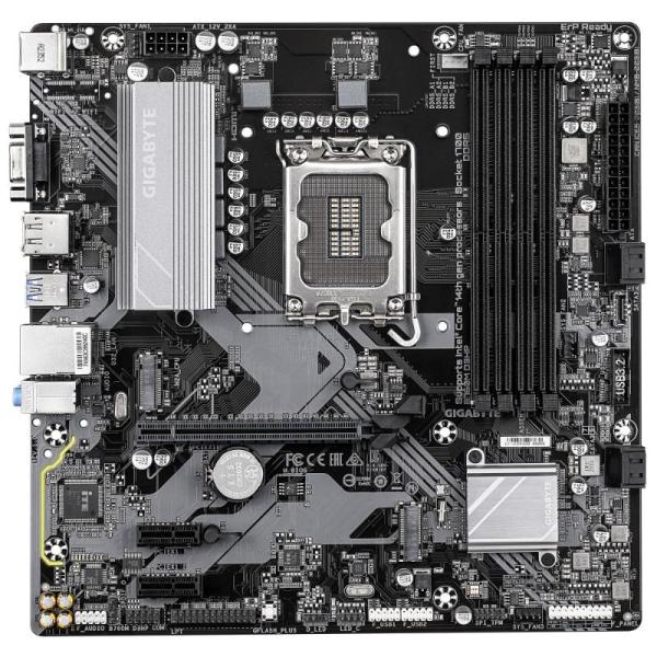 GIGABYTE MB Sc LGA1700 B760M D3HP,  Intel B760,  4xDDR5,  1xDP,  1xHDMI,  1xVGA,  mATX1