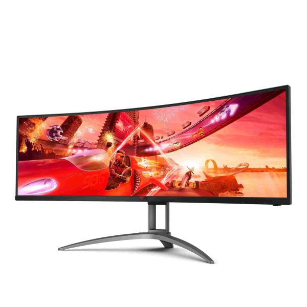 AOC MT VA LCD WLED 48.8" AG493UCX2 - VA panel,  165Hz,  5120x1440,  3xHDMI, DP,  USB-C,  USB 3.1,  repro,  nast. vyska,  rozbalen2