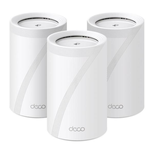 TP-Link Deco BE65(3-pack) WiFi7 Mesh(BE9300, 2, 4GHz/ 5GHz/ 6GHz, 4x2, 5GbELAN/ WAN,  1xUSB3.0)