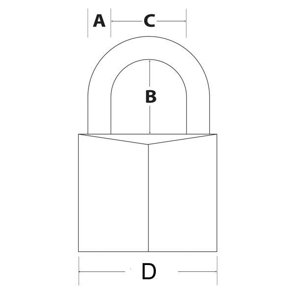 Master Lock 9130EURDBLK visací zámek z pevného hliníku - 30mm2