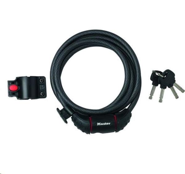 Master Lock 8130EURDPRO ocelové lanko na kolo - 1, 8m