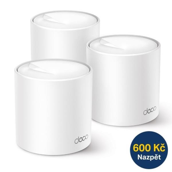 BAZAR - TP-Link Deco X50(3-pack) WiFi6 Mesh (AX3000, 2, 4GHz/ 5GHz, 3xGbELAN/ WAN) - použitý