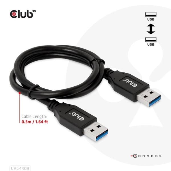 Club3D Kabel USB 3.2 Gen2 Typ-A,  3A M/ M,  50 cm1