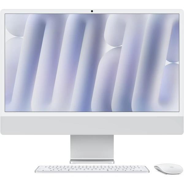 Apple iMac 24&quot;&quot; 4.5K display M4 chip 8-core CPU and 8-core GPU, 16GB, 256GB SSD - Silver