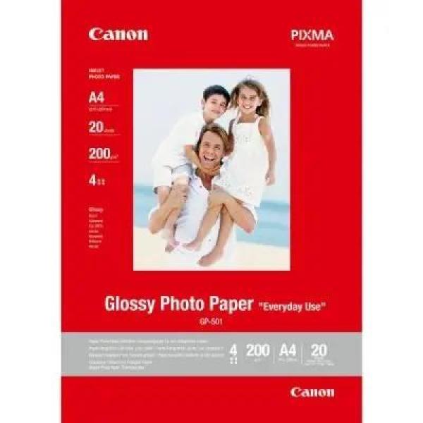 Canon GP-501 - photo glossy,  Lesklý - bílá - A4 210gm (210 x 297 mm) 20 listy fotograficky papír