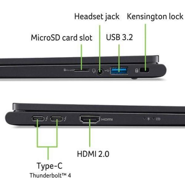 ACER NTB TravelMate P6 14 (TMP614-73-TCO-77BB),Ultra 7-155H,14"WUXGA,16GB,1024GB,Intel Arc,Win11Pro,Black7