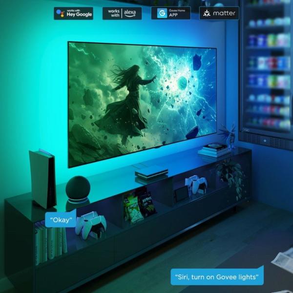 Govee AI Sync Box 2 Smart TV RGBICW podsvětlení 55-658