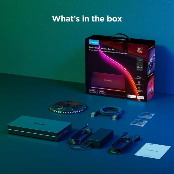Govee AI Sync Box 2 Smart TV RGBICW podsvětlení 55-657