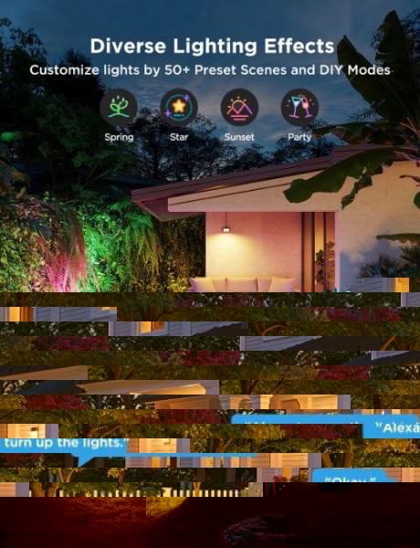 Govee Flood Lights 2 venkovní SMART LED světla 4ks13